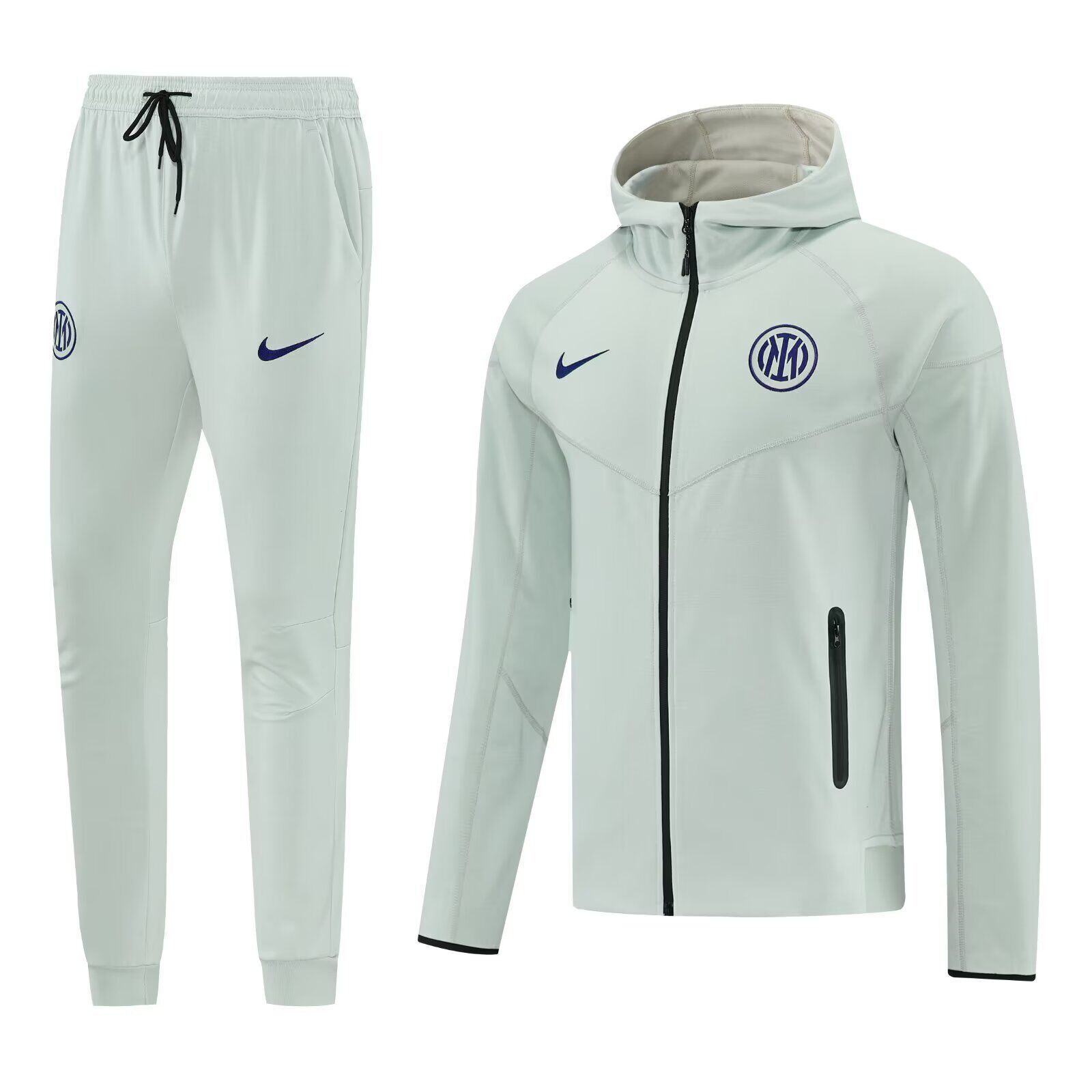 AAA Quality Inter Milan 25/26 Hoodie Tracksuit - Light Grey
